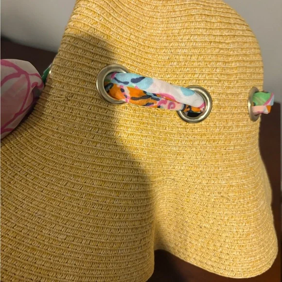 Lilly Pulitzer for Target Yellow Floral Sun Hat - Picture 3 of 4